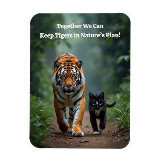 Imán Fierce Amigos felinos en el camino