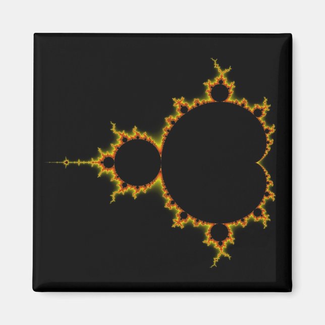 Imán Fiery Mandelbrot Set Magnet (Frente)