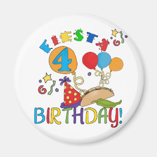 Imán Fiesta 4ª camisetas de cumpleaños y regalos
