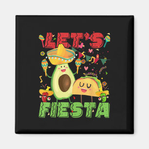 Imán Fiesta Aguacate Y Tacos Cinco De Mayo Mexica