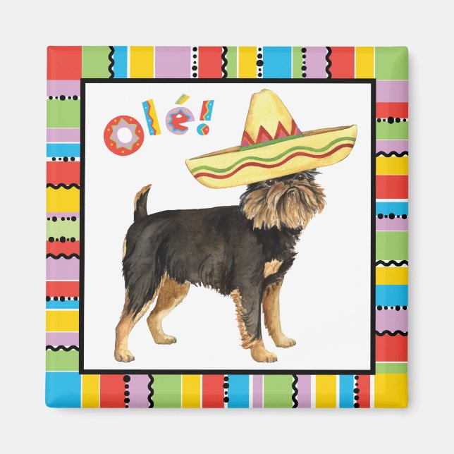 Imán Fiesta Brussels Griffon (Frente)