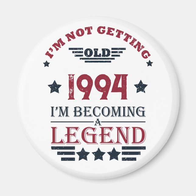 Imán Fiesta de 30 años de edad personalizada (Frente)