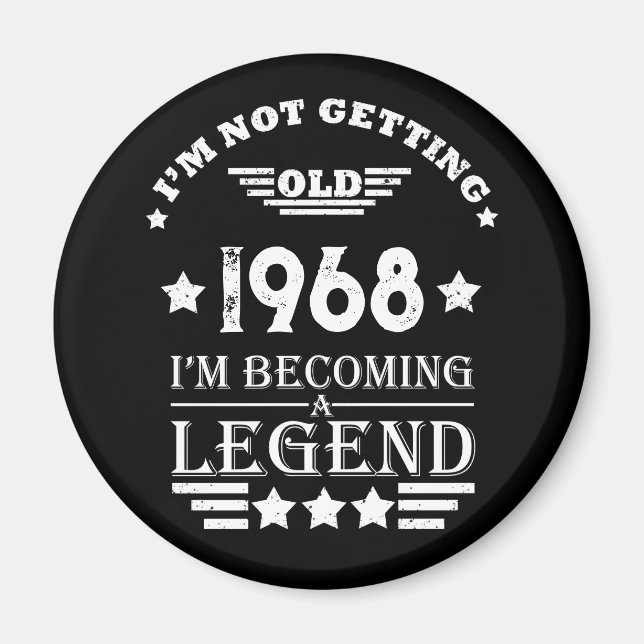 Imán Fiesta de 55 años de antigüedad personalizada (Frente)