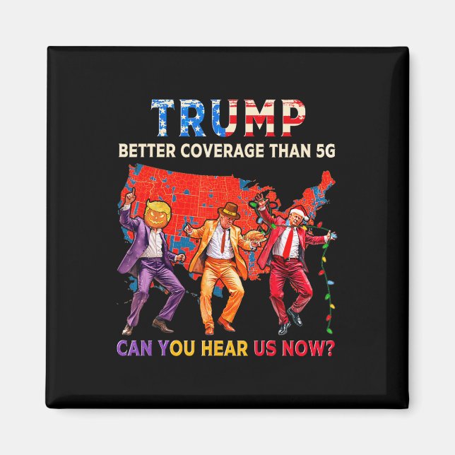 Imán Fiesta de baile de Hallothanksmas con Trump – Edic (Frente)
