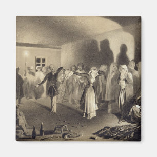 Imán Fiesta de baile en Kagha-Choura, Daguestán, placa