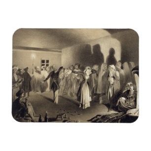 Imán Fiesta de baile en Kagha-Choura, Daguestán, placa