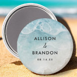 Imán Fiesta de casamiento en la playa de verano acuátic<br><div class="desc">Acuarela Summer Beach Wedding Fiesta Magnet Añadir texto personalizado a la parte posterior para proporcionar cualquier información adicional necesaria para sus invitados.</div>