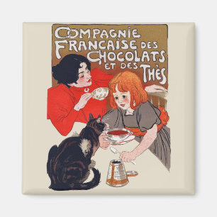 Imán Fiesta de chocolate francés Steinlen Art
