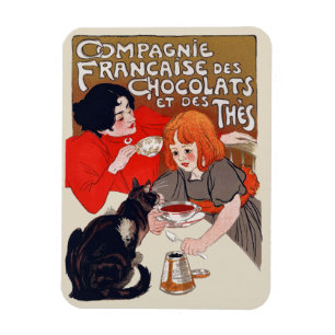 Imán Fiesta de chocolate francés Steinlen Art