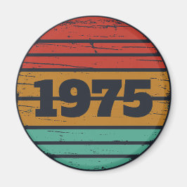 Imán Fiesta de cumpleaños 50 vintage personalizada