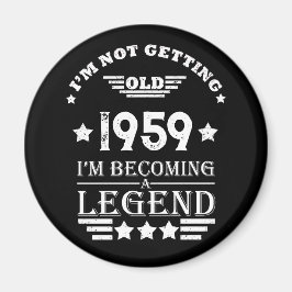 Imán Fiesta de cumpleaños 65º de cosecha personalizada