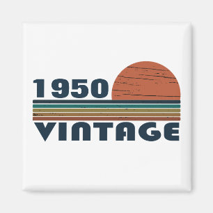 Imán Fiesta de cumpleaños 75 vintage personalizada