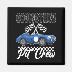 Imán Fiesta de cumpleaños de carreras de coches familia