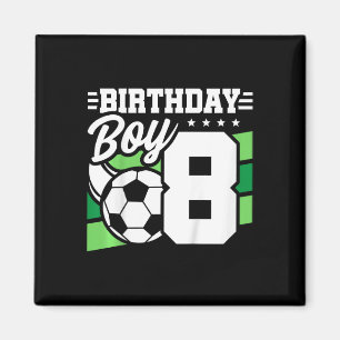 Imán Fiesta de Cumpleaños de Fútbol para Niños - Niño d