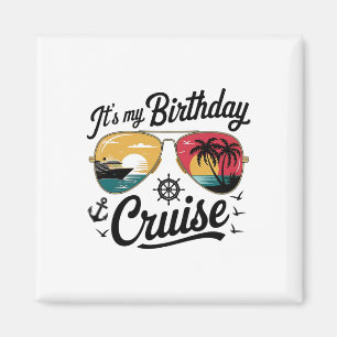 Imán Fiesta de Cumpleaños en Crucero Festiva 2025 Hombr