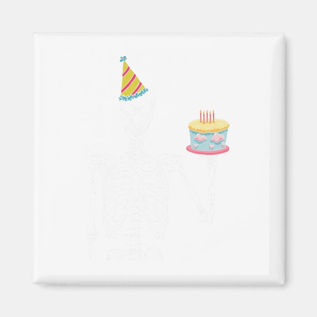 Imán Fiesta de cumpleaños holgazana Halloween Disfraz d (Frente)