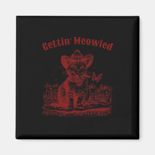Imán Fiesta de Despedida de Soltera Meowdy Vaquera Vaqu