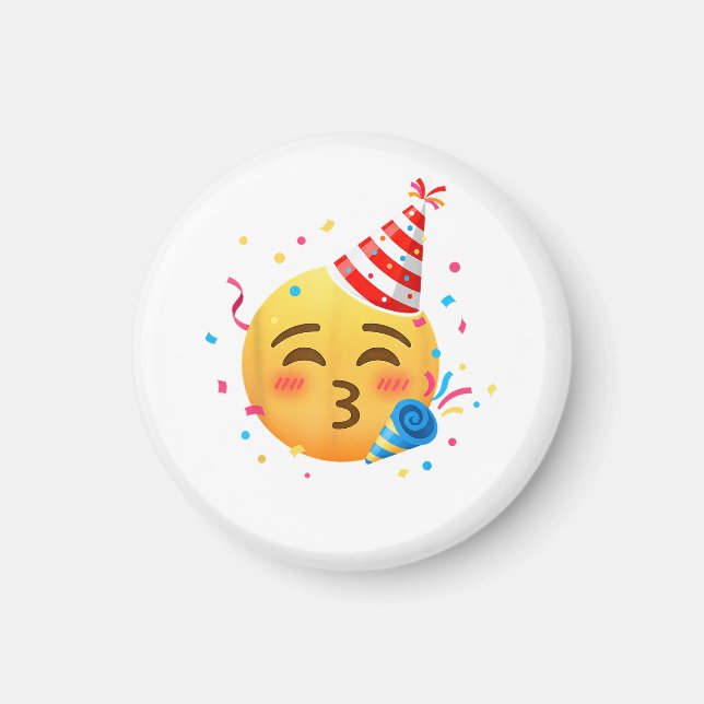 Imán Fiesta de Emoticonos Divertidos (Frente)