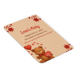 Imán Fiesta de enamorados - Invitación a la fiesta del 