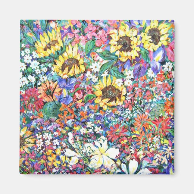 Imán Fiesta de flores (Frente)