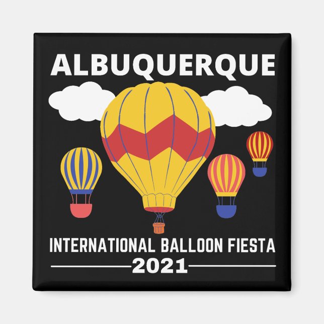 Imán Fiesta de globo de Albuquerque (Frente)