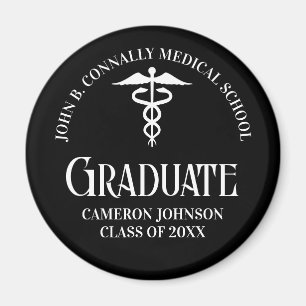 Imán Fiesta de Graduación Personalizada de Escuela de M