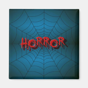Imán Fiesta de Halloween Escándalo del horror rojo Arañ