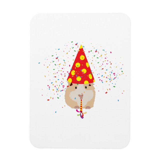 Imán Fiesta de hámster - Animales que tienen un Fiesta (Vertical)