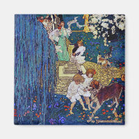 Fiesta de jardín con perro y gato, Jessie Willcox