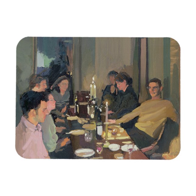 Imán Fiesta de la cena (Horizontal)