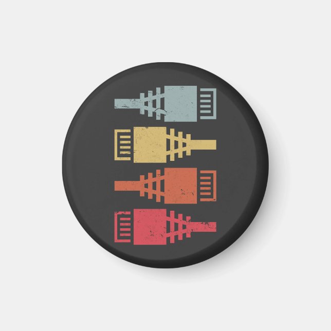 Imán Fiesta de LAN del ingeniero de redes Tech Geek (Frente)