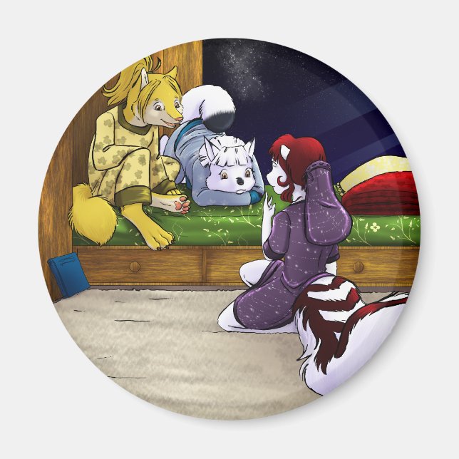 Imán Fiesta de madera (Frente)