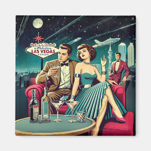 Imán Fiesta de Martini de la Era Espacial de Las Vegas