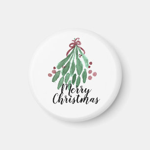 Imán Fiesta de Navidad Mano Arbol de Navidad y Lazo Acu