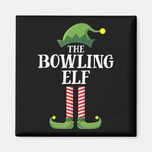 Imán Fiesta de Navidades del grupo familiar Bowling Elf