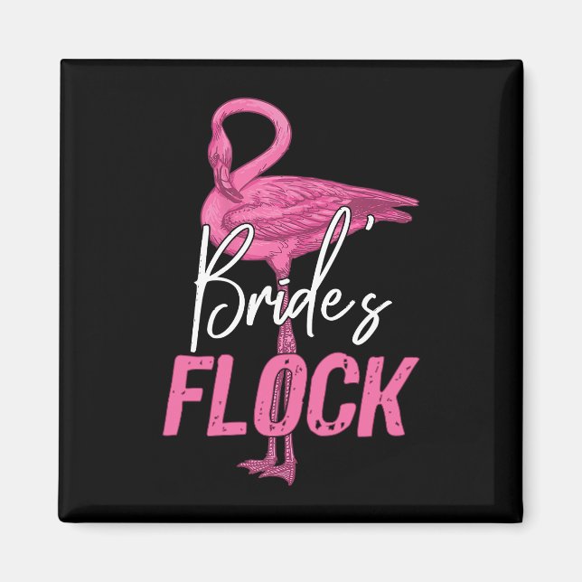 Imán Fiesta de novia, fiesta de novias de Flamingo (Frente)