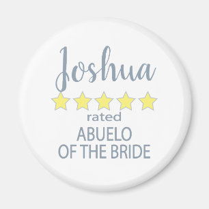 Imán Fiesta de novias y bodas 5 estrellas de abuelo de