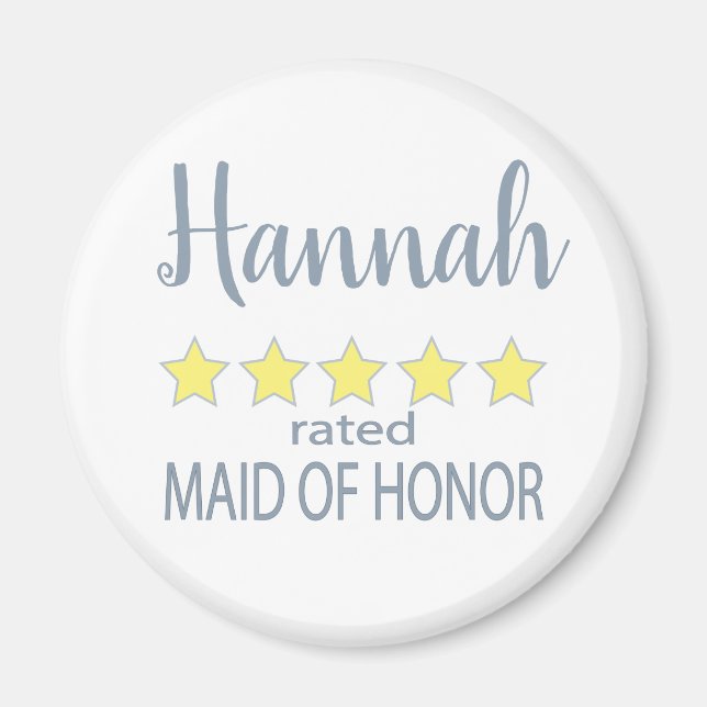 Imán Fiesta de novias y bodas 5 estrellas empleada de h (Frente)