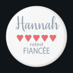 Imán Fiesta de novias y bodas 5 Fianza del corazón<br><div class="desc">Los miembros de la fiesta nupcial y nupcial se sentirán amados y apreciados con un regalo de "cinco corazones" hecho especialmente para ellos. El amor es de lo que se trata. Ya sea un boda de ciudad o una boda de destino, los artículos personalizados le harán sonreír. Las camisetas del...</div>