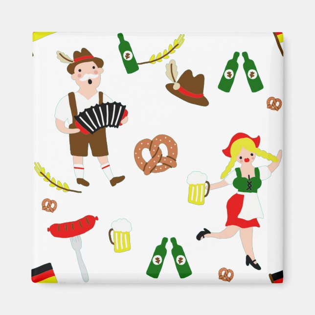 Imán Fiesta de Oktoberfest (Frente)
