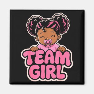 Imán Fiesta de revelación de género Afro Equipo Chica A