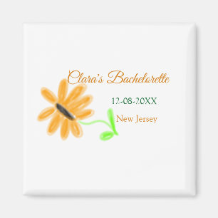 Imán Fiesta de soltero añadir nombre fecha lugar giraso