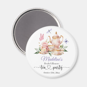 Imán Fiesta de té elegante mariposas despedida de solte