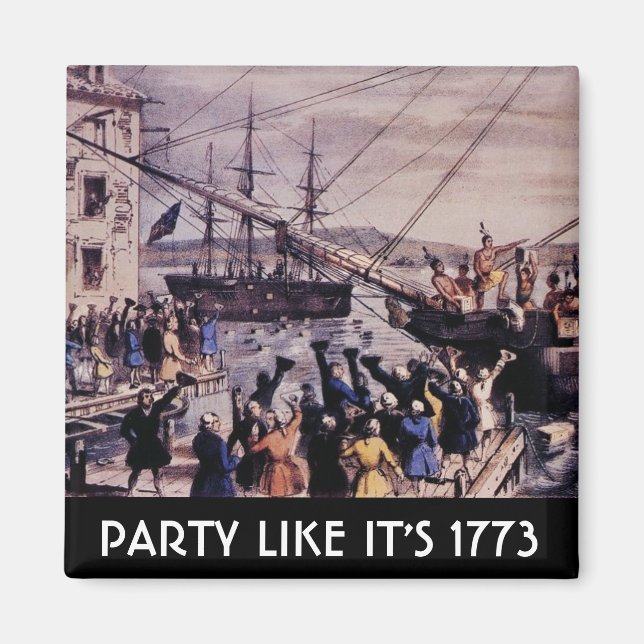 Imán FIESTA de TEA Fiesta como si fuera 1773 (Frente)