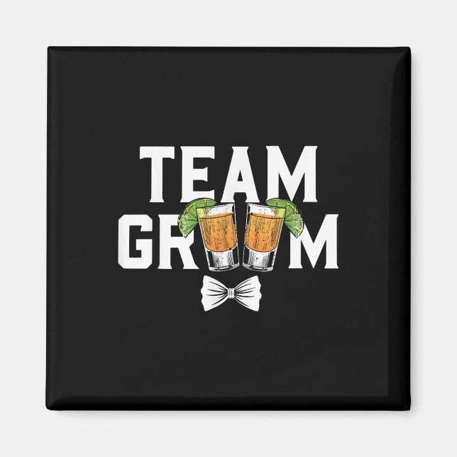 Imán Fiesta de Team Groom Bachelor dispara a Boda de no (Frente)
