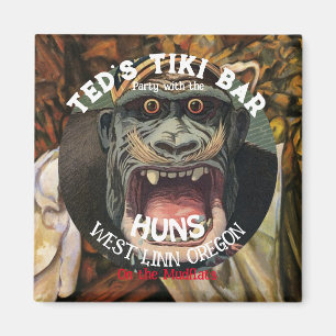 Imán Fiesta del bar Tiki con los HUNS en las casetas