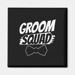 Imán Fiesta del Escuadrón de Groom Sayings Bachelor Bod