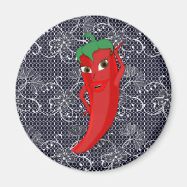 Imán Fiesta Despedida de Soltera con Diva Pimienta Roja