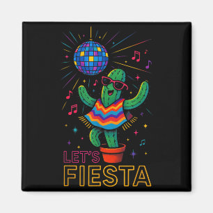 Imán Fiesta divertida de cactus mexicano cinco de mayo 