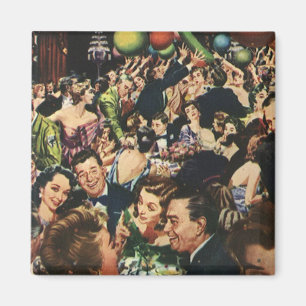 Imán Fiesta elegante con temática de Hollywood antiguo 